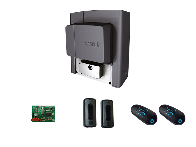 BKS18AGS RC KIT - Комплект автоматики для откатных ворот на основе привода BKS18AGS (встроенный блок управления ZBKN, радиоуправление с динамическим кодом, фотоэлементы) 