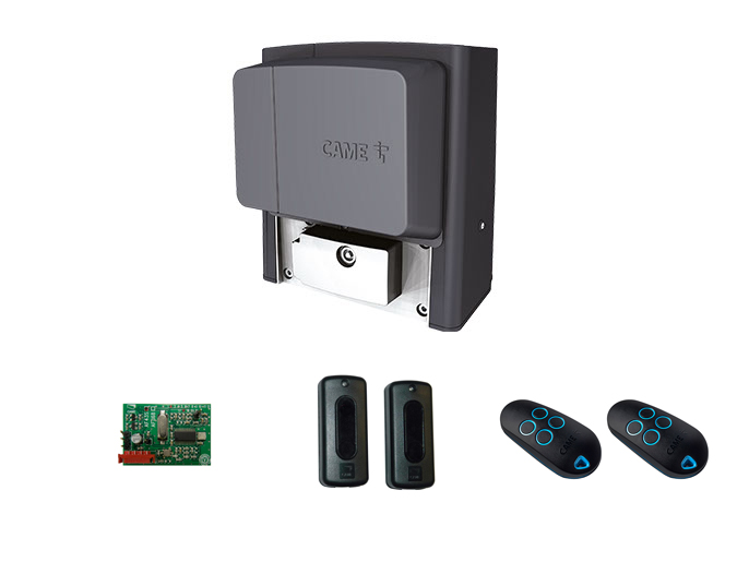 BX708RC KIT - Комплект автоматики для откатных ворот на основе привода BX708 (встроенный блок управления ZBX7N, радиоуправление с динамическим кодом, фотоэлементы) 